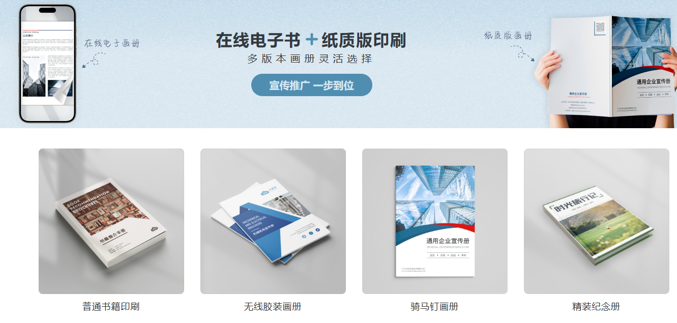 紙質(zhì)畫冊印刷圖示